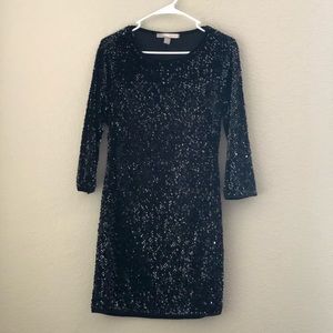Black sequin dress